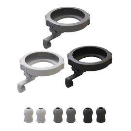 3 Pack Silicone Protective Cover and 6 Pack Ear Tips Replacement Accessories for EKO CORE 500™ Digital Stethoscope, Dustproof Plug Design Prevents Dust from Entering The Device's Interface (Black)