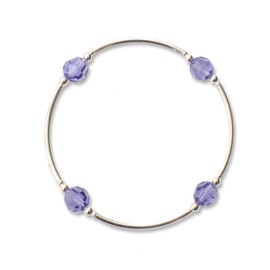 Made As Intended December Birthstone Blessing Bracelet -Tanzanite Crystal, Regular Size