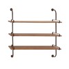Deco 79 Wood Wall Shelf with Metal Brackets, 38" x