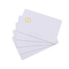 YARONGTECH ISO7816 White Sublimation Printable SLE4442 Blank Smart Contact IC Card (Pack of 5)