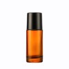 SquarezhenBo 2 Pcs 50ml Brown Essential Oil Roller Bottles,Glass Roller