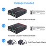 Lynxcel Gigabit Multi Mode Fiber Media Converter, 10/100/1000Base-TX to 1000Base-SX
