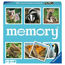 Ravensburger Animal Babies - Juego de Memoria para niños a Partir de 3 años, un Divertido y rápido Juego de imágenes
