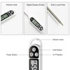 YYAOEMI Digital Kitchen Thermometers with Large LCD Screen Long Probe