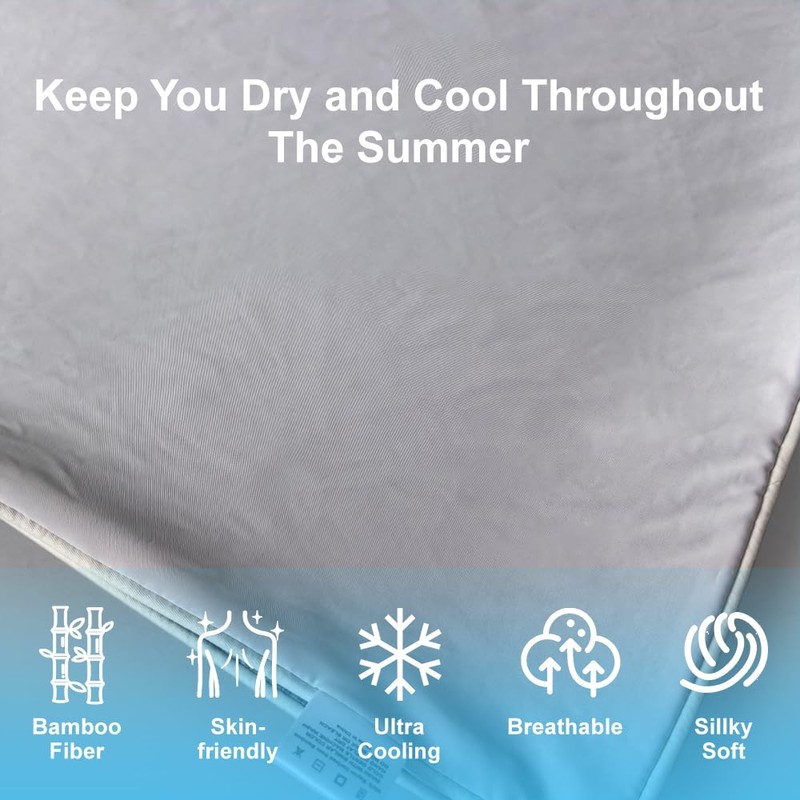 CZZZ Cooling Blanket Throw XL 50"x70" Size for Hot Sleepers,