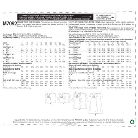 McCall's Patterns M7092-B50 Misses' Tops and Dresses-8-10-12-14-16, B5 (8-10-12-14-16)