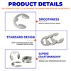 NexSync 200-Piece Metric E-Clips Assortment Kit,304 Stainless Steel External Retaining