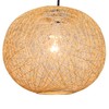 Loxton Lighting Modern Medium Wicker Rattan String Ball Style Ceiling