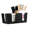 [7 PACK] Bar Caddy with 6 Compartments, Plastic Bar Organizer,
