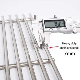 Votenli S47E (3-Pack) 18" Stainless Steel Cooking Grid Grates for Charbroil Performance 4 Burner 463376018P2, 463376117, 463377117, 463673617, 463377017, 463347017 and 5 Burner 463347519