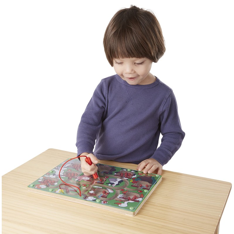 Melissa & Doug Magnetic Wand Number Maze - Wooden Puzzle