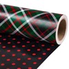 RUSPEPA Christmas Reversible Wrapping Paper Roll for Adult, Jumbo Roll,