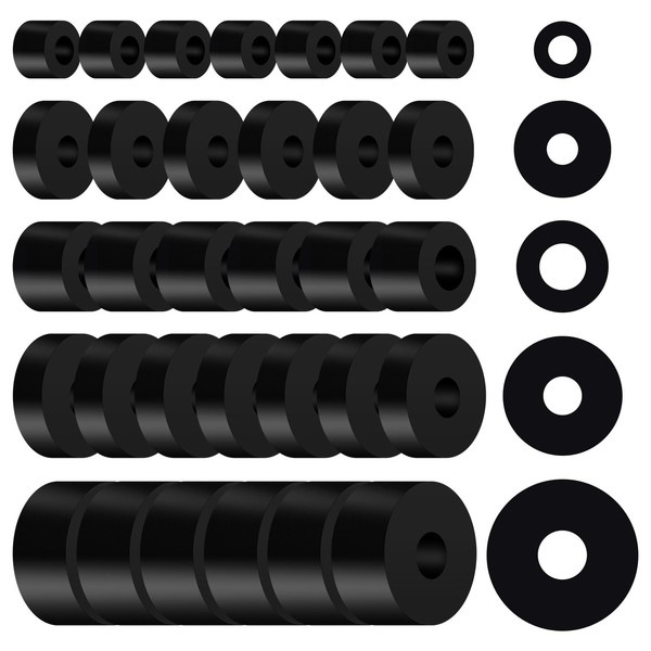 30 Pcs Multi Purpose Rubber Spacer 5 Sizes Spacers Thick