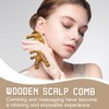 HABNI Pack of 2 Massage Combs Wooden Scalp Massage Brush
