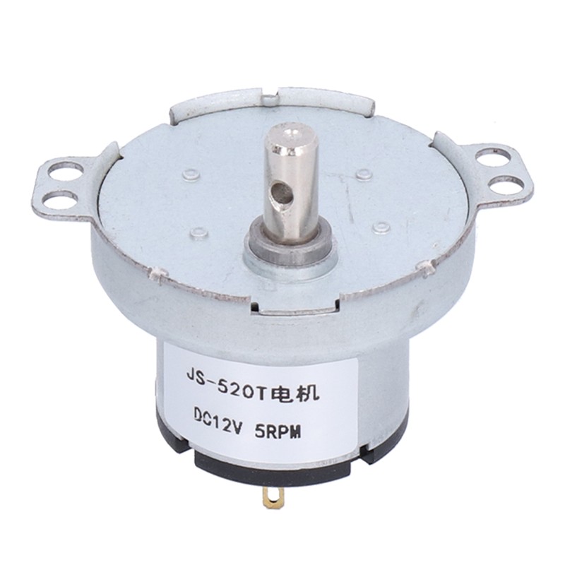 JS‑520T Synchronous Motor Durable DC 12V 5RPM Gear Motor for