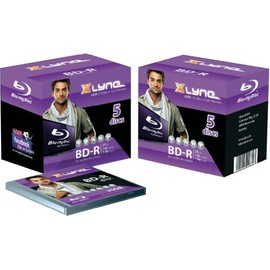 XLYNE BD-R Bluray Blanks │ 25 GB │ 6x Speed │ 5 Jewel Case