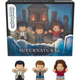 Little People Collector Supernatural TV Show Special Edition Set, 3 Figures for Adults & Fans in Display Package