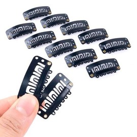 Wig Snap Clip 32mm Hairpiece Hair Extension Hair Net Fixing Snap Pin Accessory Black / 가발 똑딱이 클립 32mm 헤어피스 붙임머리 헤어망 고정용 고정 똑딱 핀 부자재 블랙