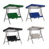 Outdoor Swing Canopy Cover Set Oxford Fabric Swing Waterproof Dustproof