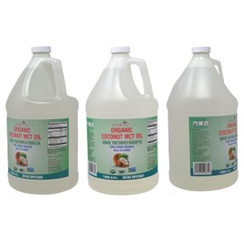 Verdana USDA Certified Organic Coconut MCT Oil –Fractionated Coconut Oil – No Palm Kernel Used – Kosher, Food Grade, Non-GMO – Great for Keto and Paleo Diets – 1Gallon