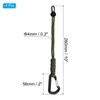 [PATIKIL] Badge Lanyard with Hook 26cm 4pcs Braided Wrist Keychain