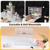 SUPAWAY Mini Transparent Drawer Organizer Small Drawers Stackable Storage Box