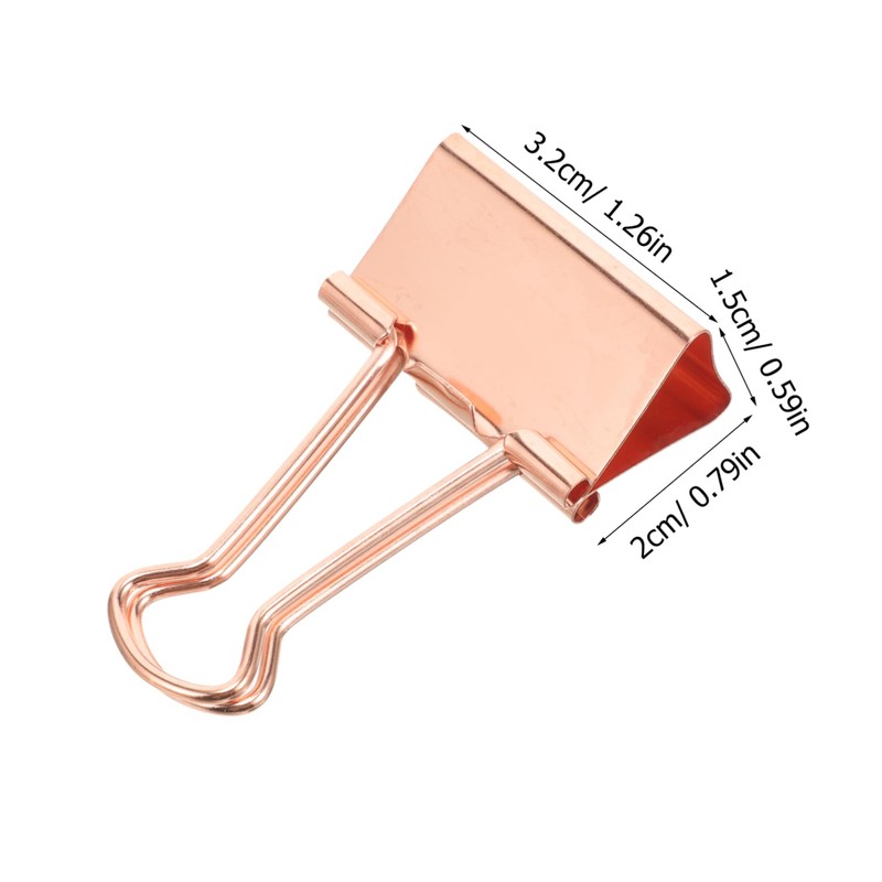 VILLFUL 24pcs Binder Clips 32mm Binder Paper Clip File Paper