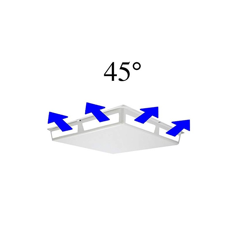 Elima-Draft® Commercial 45° Way Air Deflector Vent Cover for 24"