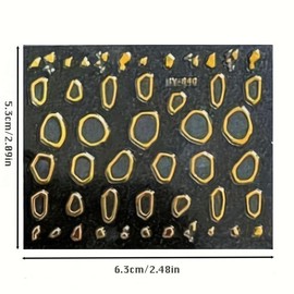 Nail Art Sticker (60pcs), Self-adhesive Line Star Design Nail Art Decoration, Essential Nail Art Supplies for DIY Creations