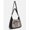 L.CREDI Hobo-Bag Natascha Women's Shoulder Bag Black/White, black-white