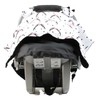 Dear Baby Gear Carseat Canopy, Antlers Floral on White, Black