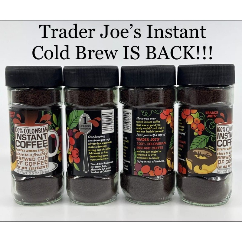 Trader Joe's 4X Trader Joe's Instant Coffee 3.5 oz Trader