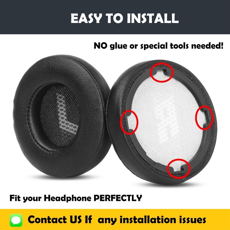 Live 400BT Earpads Cushion Replacement for JBL Live 400BT Headphone