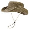 Unisex Cotton Boonie Hat Summer Outdoor Packable Fishing Bucket Hat