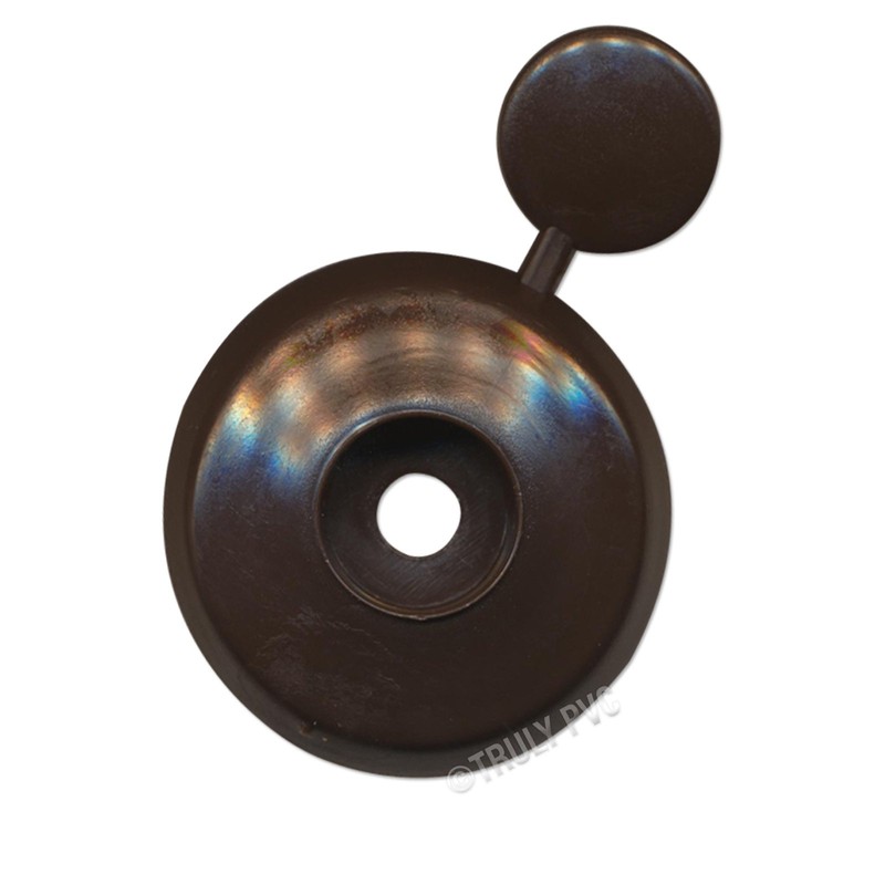 10 x Brown 25mm Thick Polycarbonate Sheet Fixing Buttons to