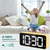 HERMIC Alarm Clock Bedside Clock Large Digital Led Display, Full-Range