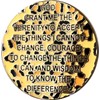 RecoveryChip 2 Year AA Medallion Reflex Leopard Gold Plated Animal