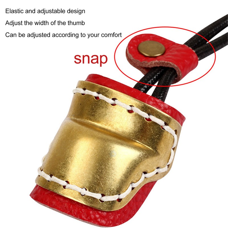 Leather Archery Thumb Ring Archery Finger Protector Guard for Traditional