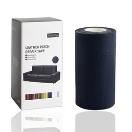 Leather Repair Tape kit Self Adhesive Patch Heavy Duty Retro Dark Blue 4 x 60 inch for Couch Furniture Computer Chair