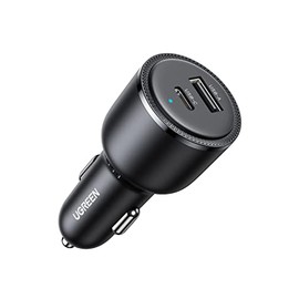 UGREEN 63W Fast Charger Cargador para Auto, Carga Rpida Tipo C Adaptador de Coche PD 45W, Quick Charge QC 18W Comaptible con Galaxy S25 S24 S23 Ultra 