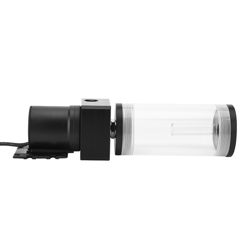 Acrylic Computer DIY Water Cooling Tank Cylinder Reservoir 19W Pump