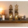 Frank Flechtwaren LED Pillar Reindeer Set of 2