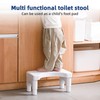 Poop Stool Toilet Stool White Adults for Bathroom, 5.9"" to