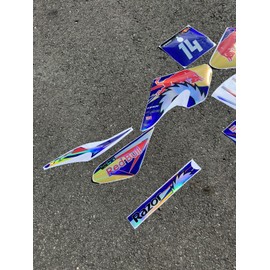 Razor MX500 MX650 graphics kit decals  THICK AND HIGH GLOSS ..... HOLOGRAPHIC