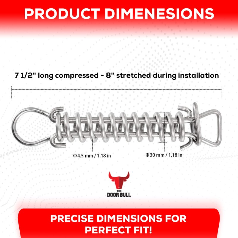 The Door Bull - Swimming Pool Cover Stainless Steel Spring