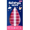 Pet Nail Wraps (Pink Glitter)