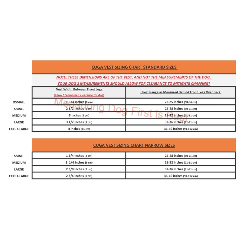 CUGA Vest Serious Protection for The Active Dog (MED, Orange/Coyote)
