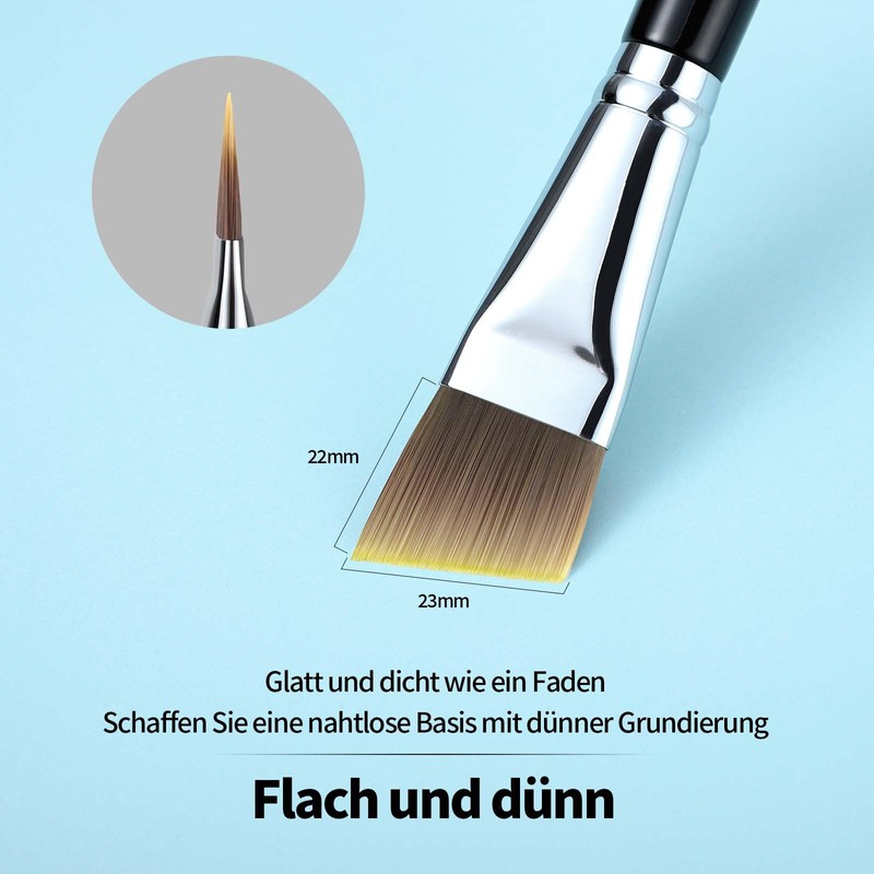 EIGSHOW Foundation Brush, Cosmetic Brush Flat, Angled Flat Makeup Brush,