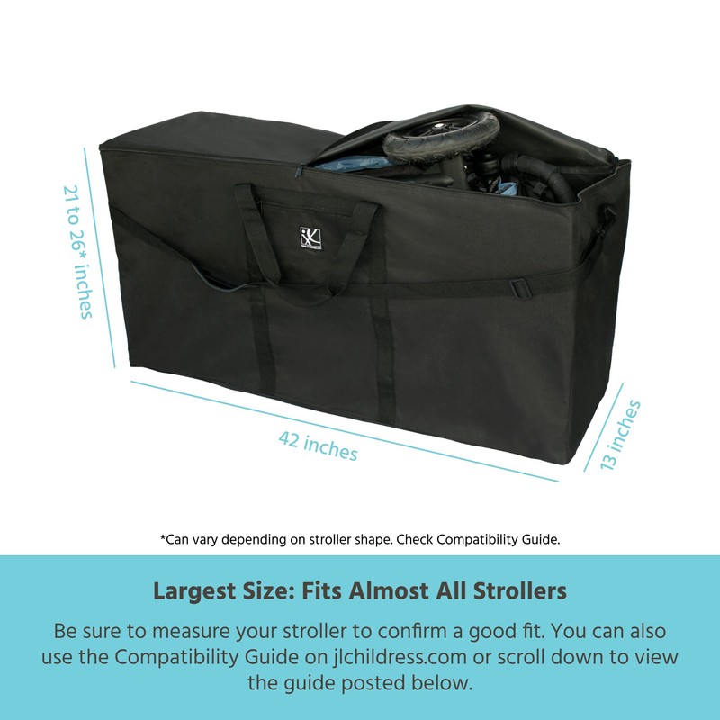 J.L. Childress Standard & Dual Stroller Bag - Travel Bag