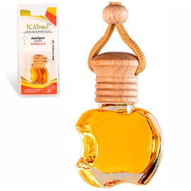 Kabod 10ml Vanilla Car Air Freshener, Hanging Bottle Essential Oils Diffuser for Car, 30 to 45 Days Long-Lasting Aromatherapy, Auto Interior Odor Eliminator for a Pleasant Drive - Fresh Fragrance